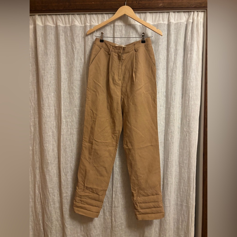 Mara Hoffman Tan Straight Leg Pants